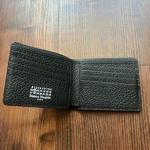 MAISON MARTIN MARGIELA BLACK LEATHER WALLET
